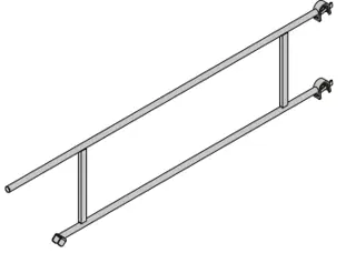 Poręcz podestu Modul 3,07m